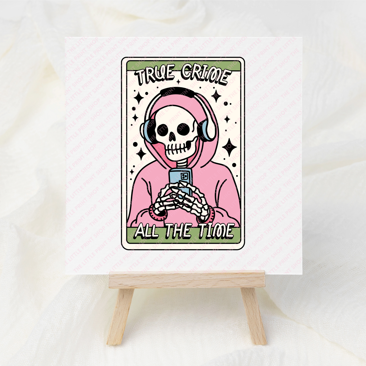 True Crime All The Time - UV DTF 3 inch Decals