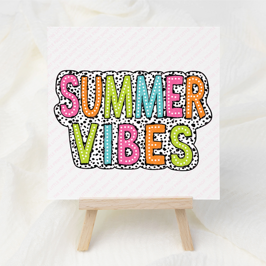 Summer Vibes - UV DTF 3 inch Decals
