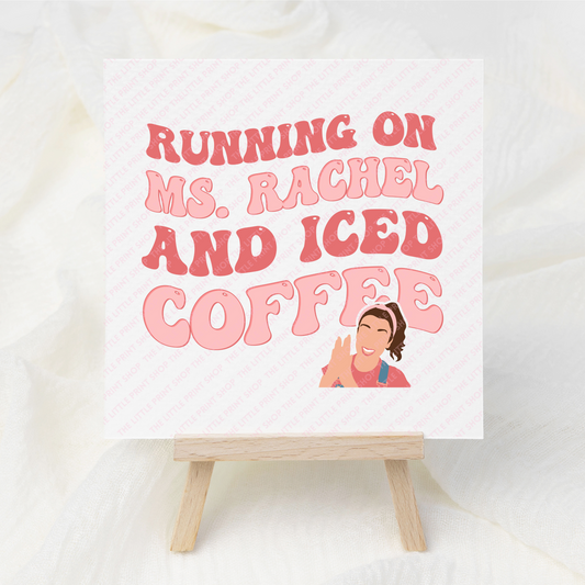 Mrs Rachel Coffee - UV DTF 3 inch Decals