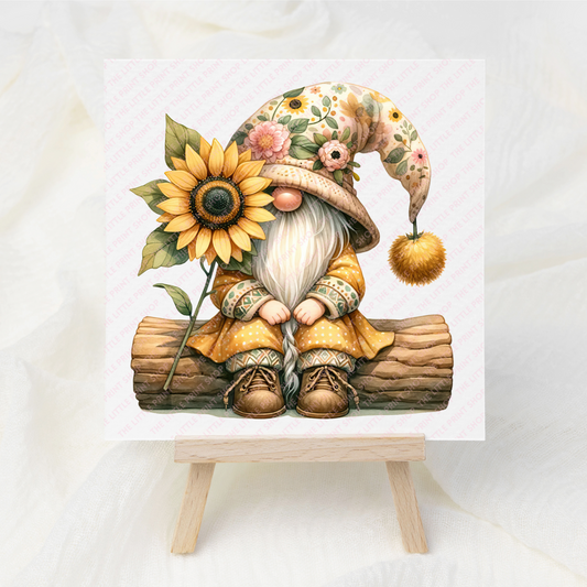 Sunflower Gonk - UV DTF 3 inch Decals