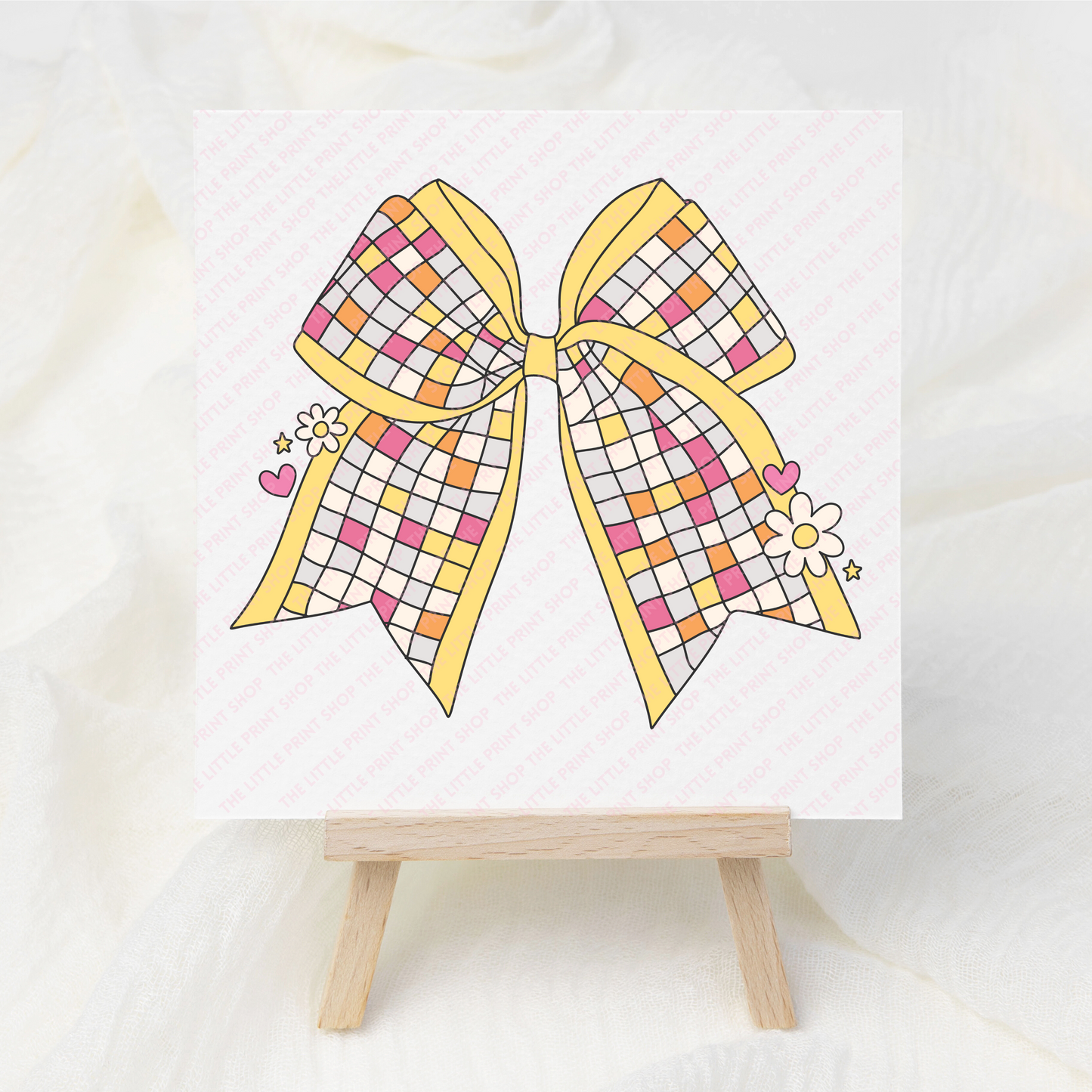 Disco Bow - 4 Colours - UV DTF 3 inch Decals