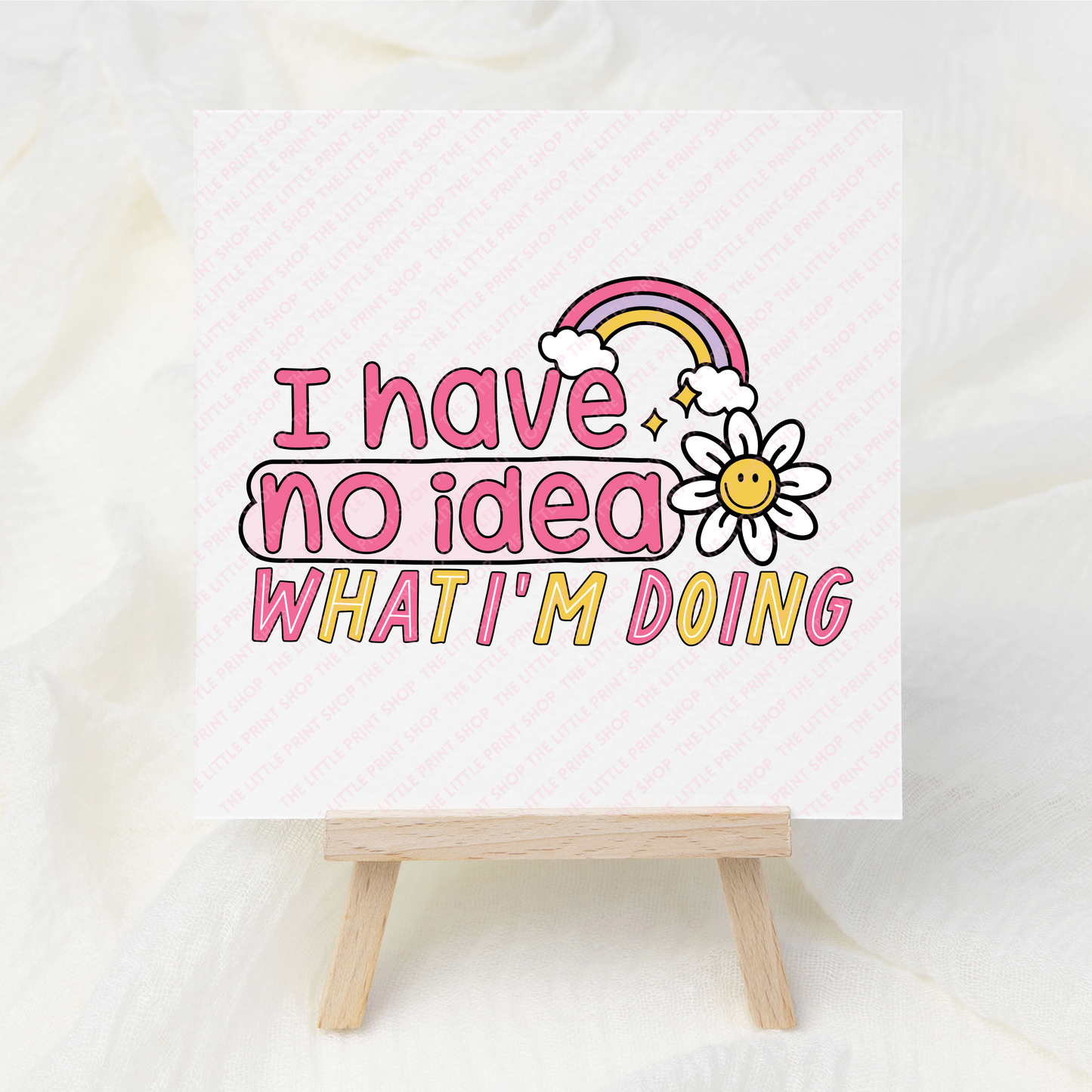 No Idea - UV DTF 3 inch Decals