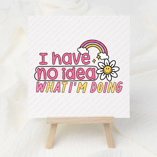 No Idea - UV DTF 3 inch Decals