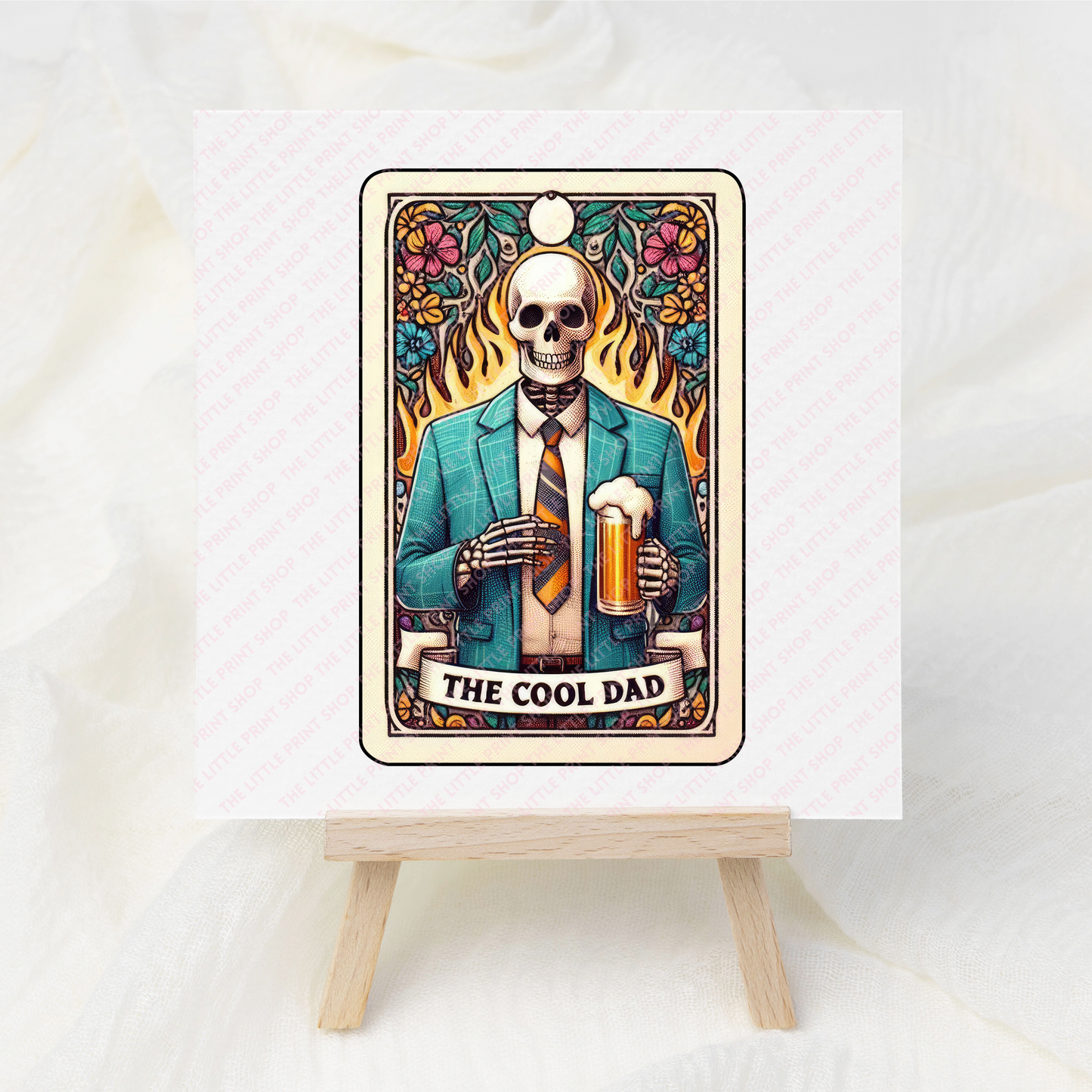 The Cool Dad Tarot Card - UV DTF 3 inch Decals
