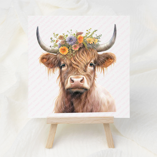 Highland Cow - UV DTF 3 inch Decals