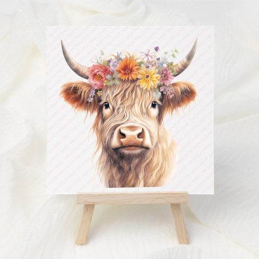 Highland Cow - UV DTF 3 inch Decals