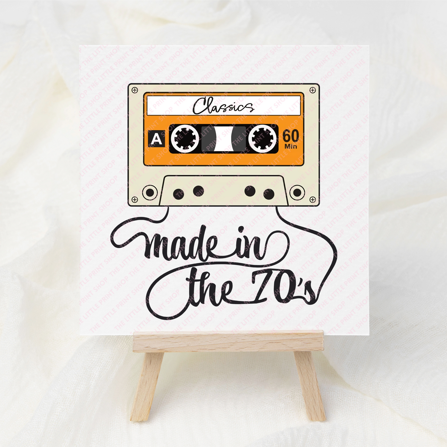 70s - UV DTF 3 inch Decals