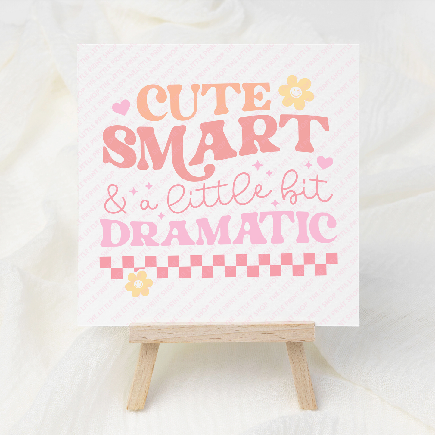 Smart & Dramatic - UV DTF 3 inch Decals