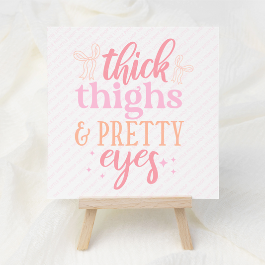 Pretty Eyes - UV DTF 3 inch Decals