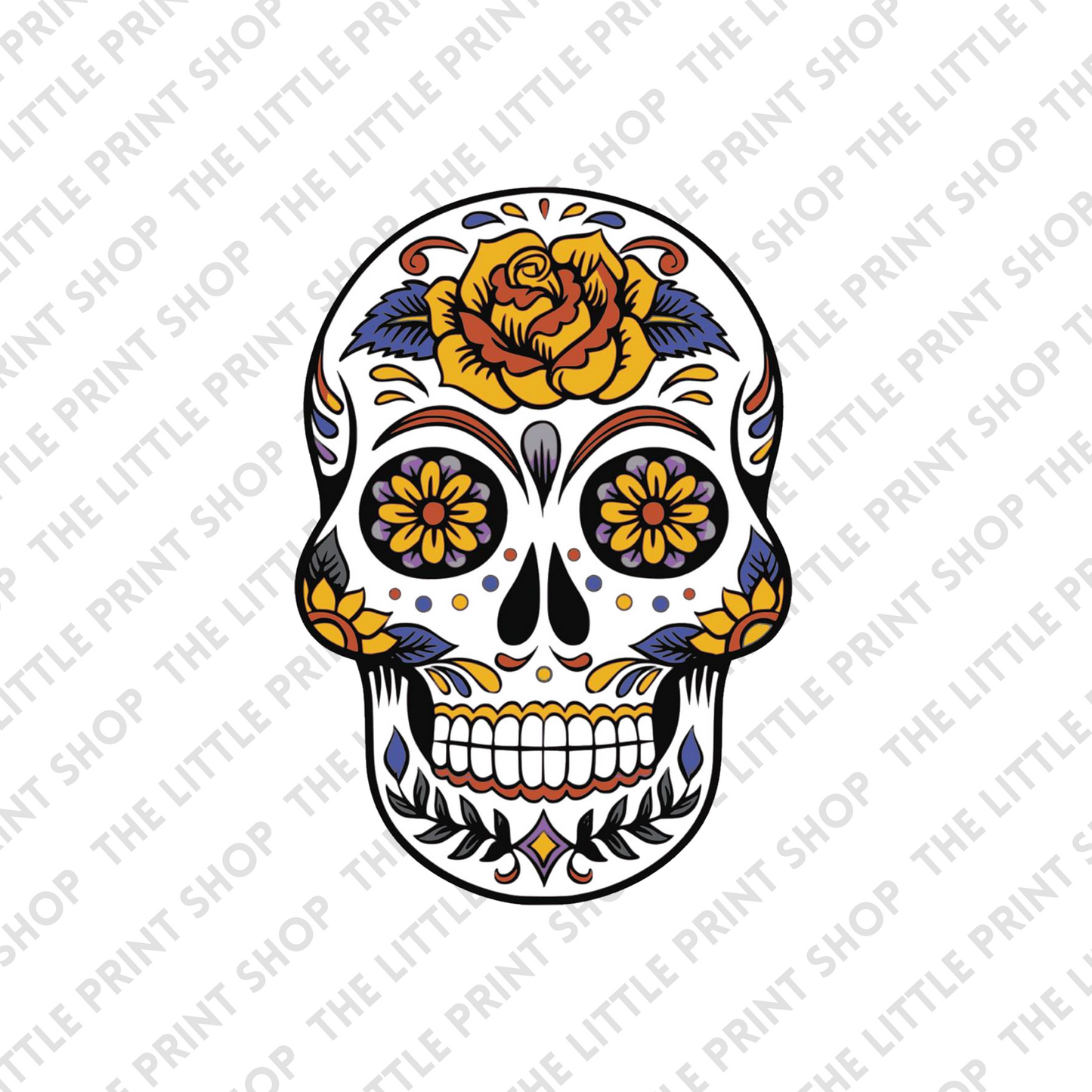 Mexican Skull - UV DTF 4inch Decal