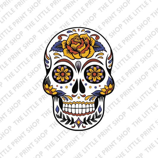 Mexican Skull - UV DTF 4inch Decal