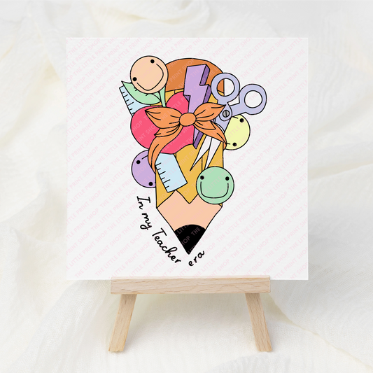 Teacher Era - UV DTF 3 inch Decals