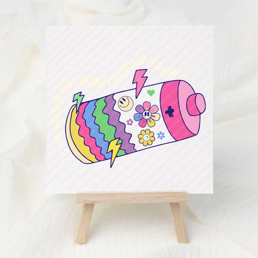 Battery - UV DTF 3 inch Decals