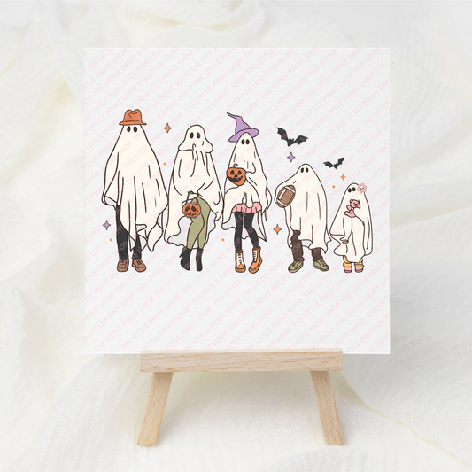 Ghost Family - UV DTF 3 inch Decal