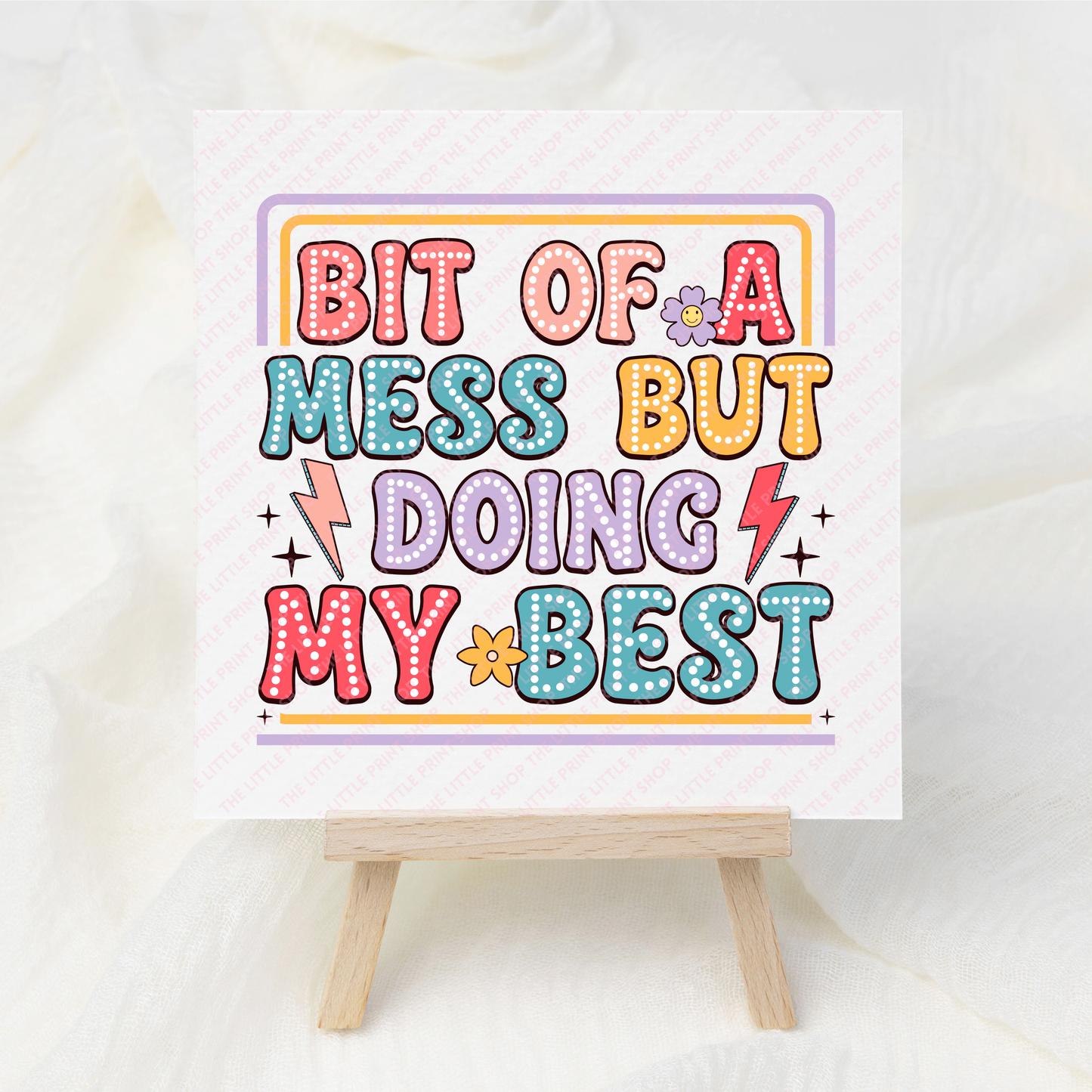 Doing My Best - UV DTF 3 inch Decals