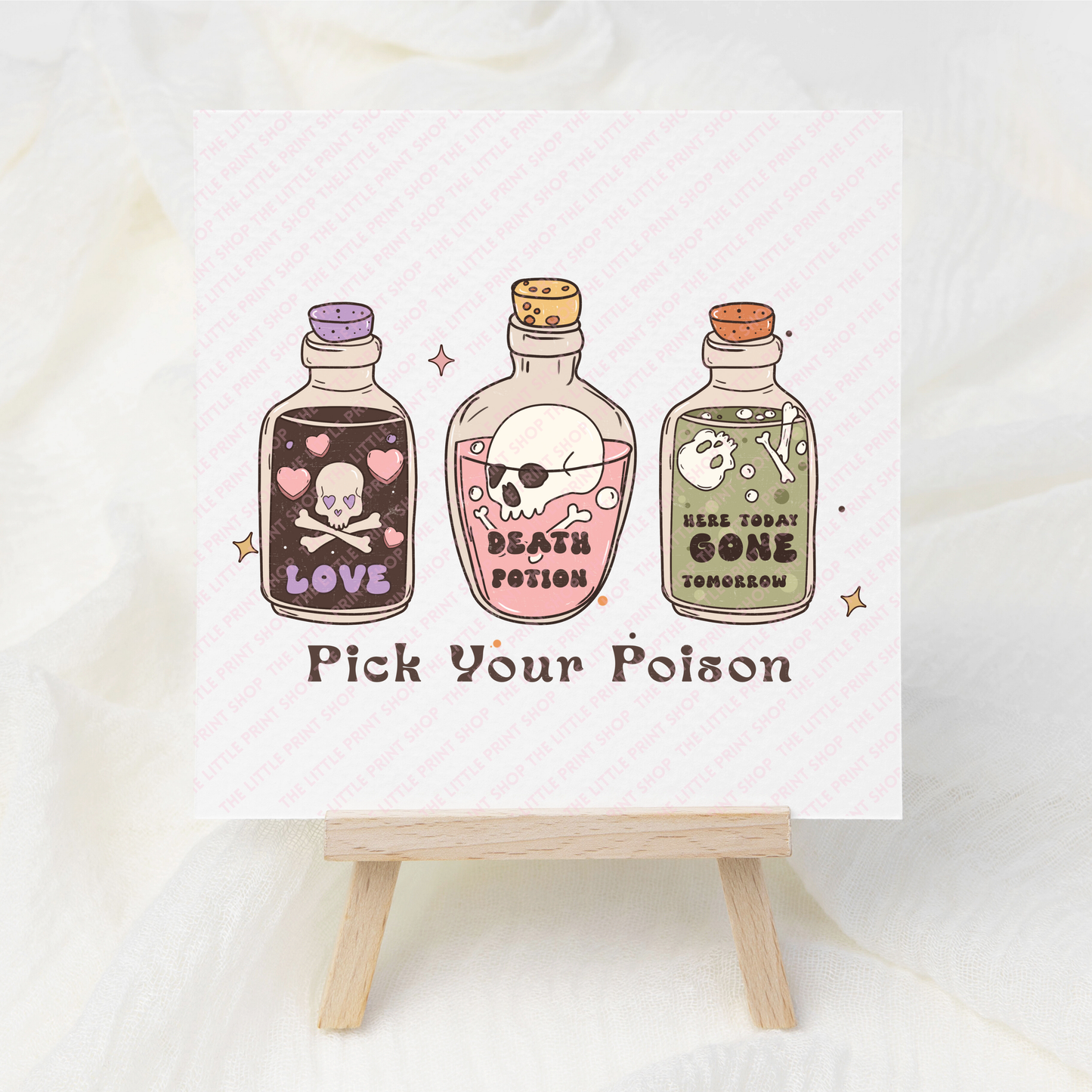 Pick Your Poison - UV DTF 3 inch Decal