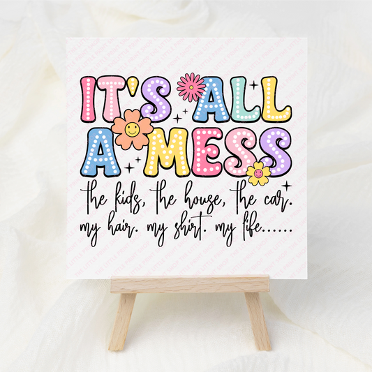 Mess - UV DTF 3 inch Decals