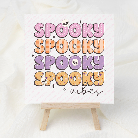 Spooky Vibes - UV DTF 3 inch Decal