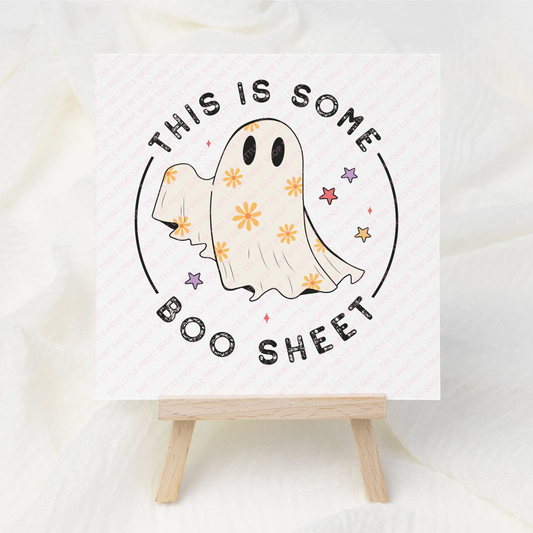 Boo Sheet - UV DTF 3 inch Decal