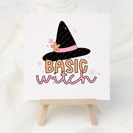 Basic Witch - UV DTF 3 inch Decal