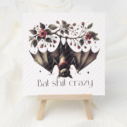 Bat Shit - UV DTF 3 inch Decal