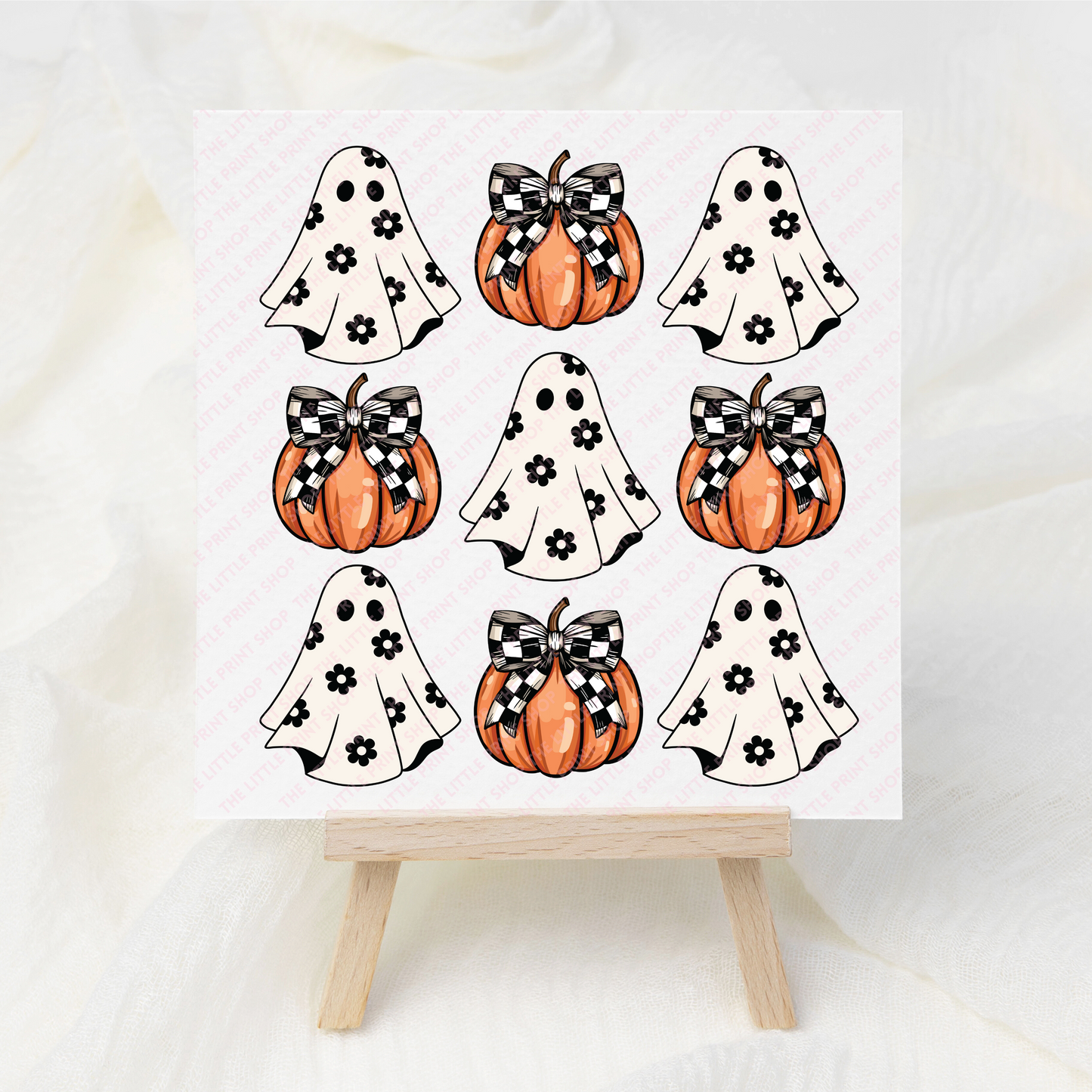Ghosts & Pumpkins - UV DTF 3 inch Decal
