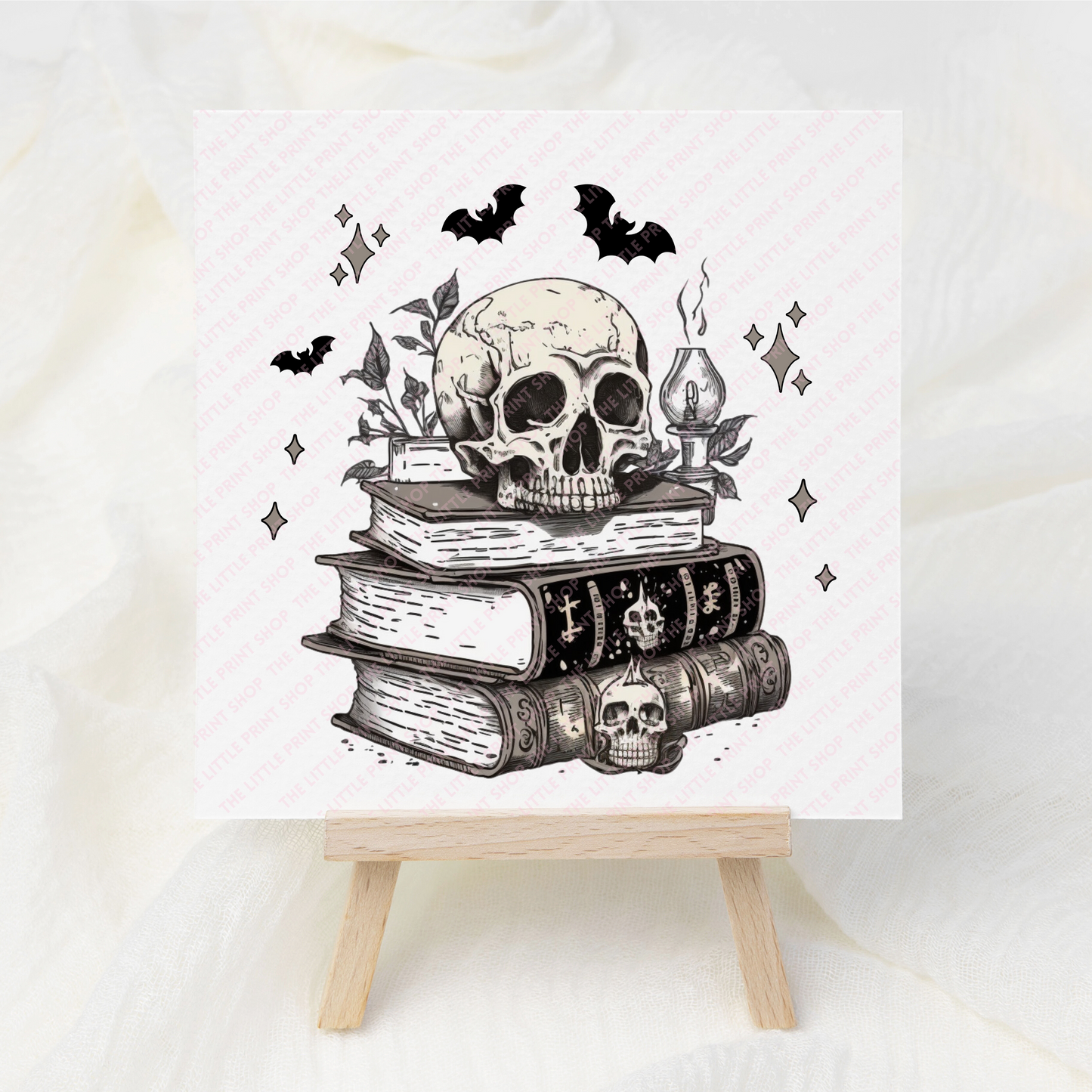 Skull Books - UV DTF 3 inch Decal