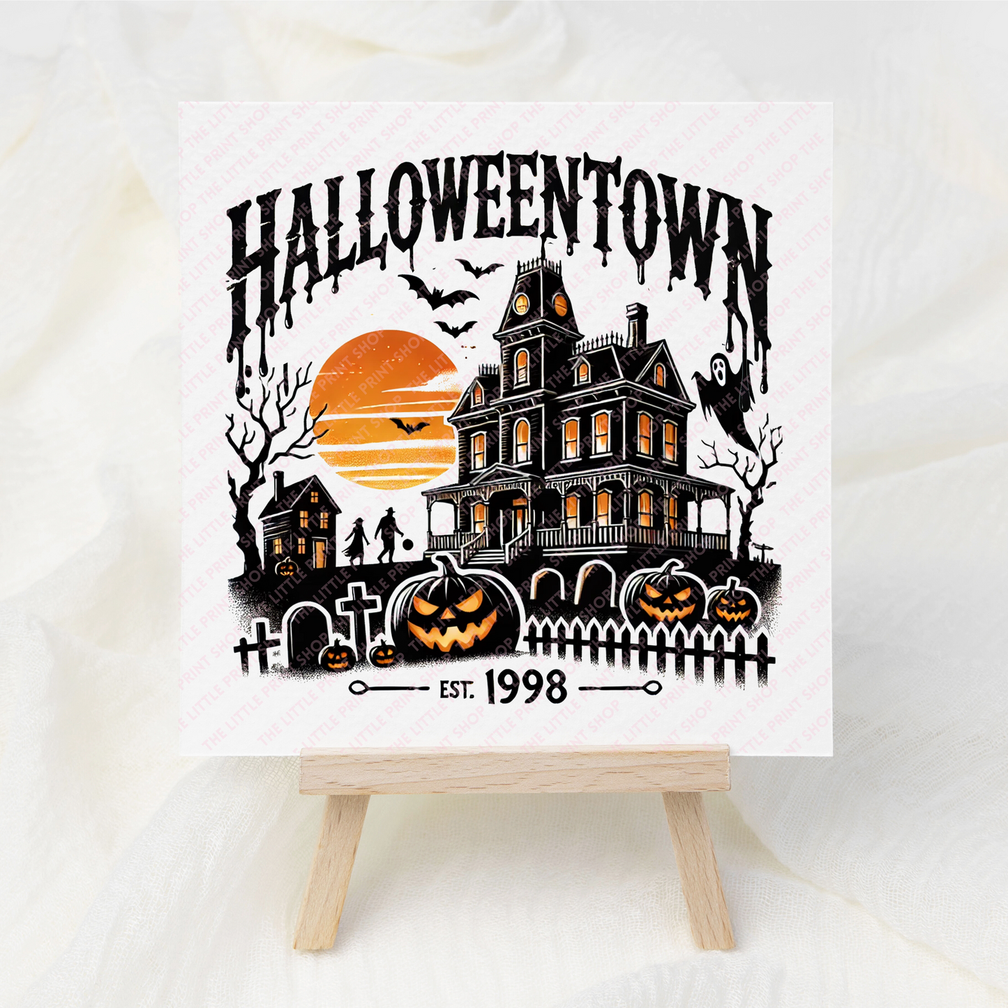 Halloween Town - UV DTF 3 inch Decal
