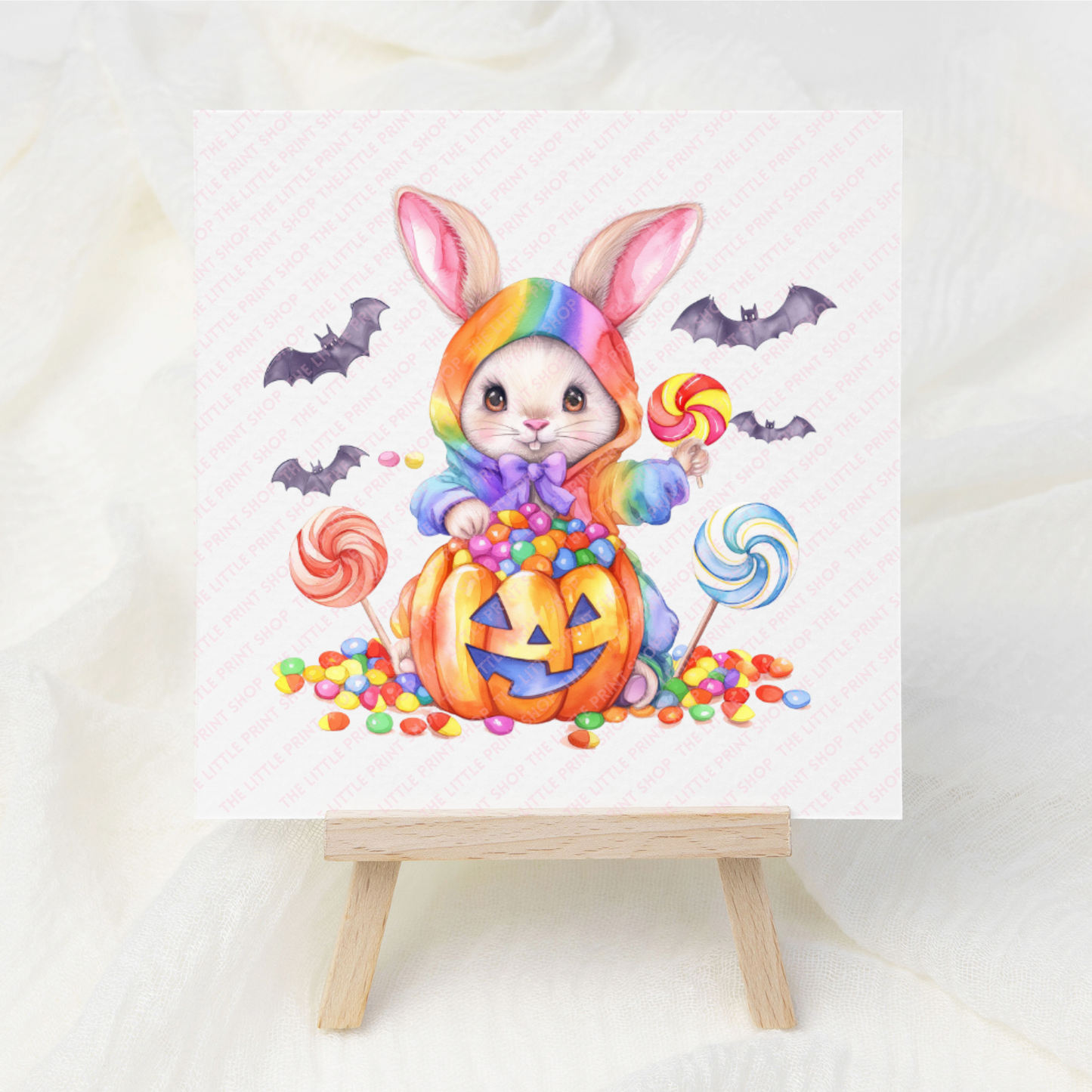 Rainbow Pumpkin - UV DTF 3 inch Decal