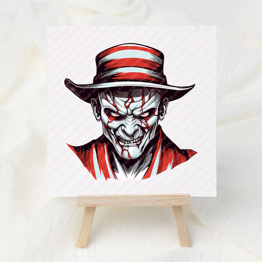 Scary Face - UV DTF 3 inch Decal