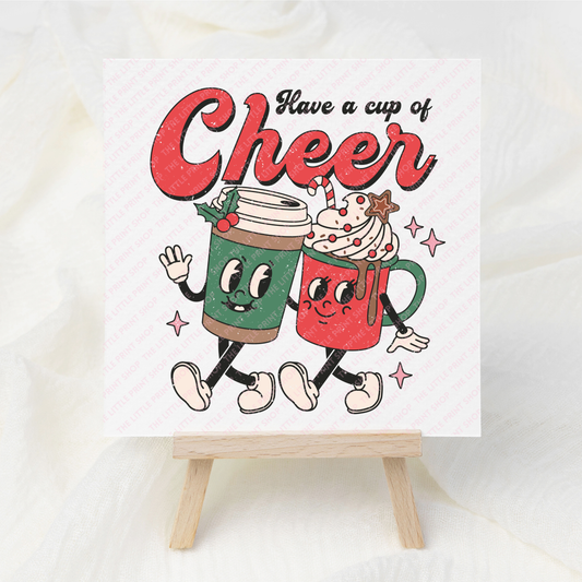 Cheer - UV DTF 3 inch Decal