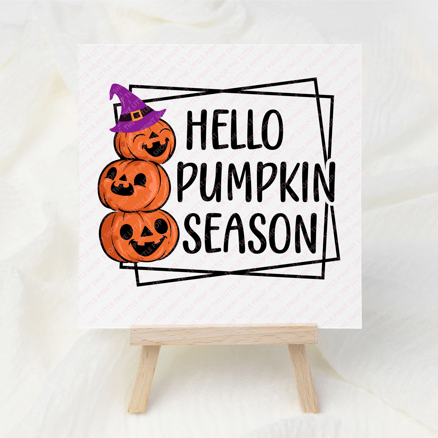 Hello Pumpkin Season - UV DTF 3 inch Decal