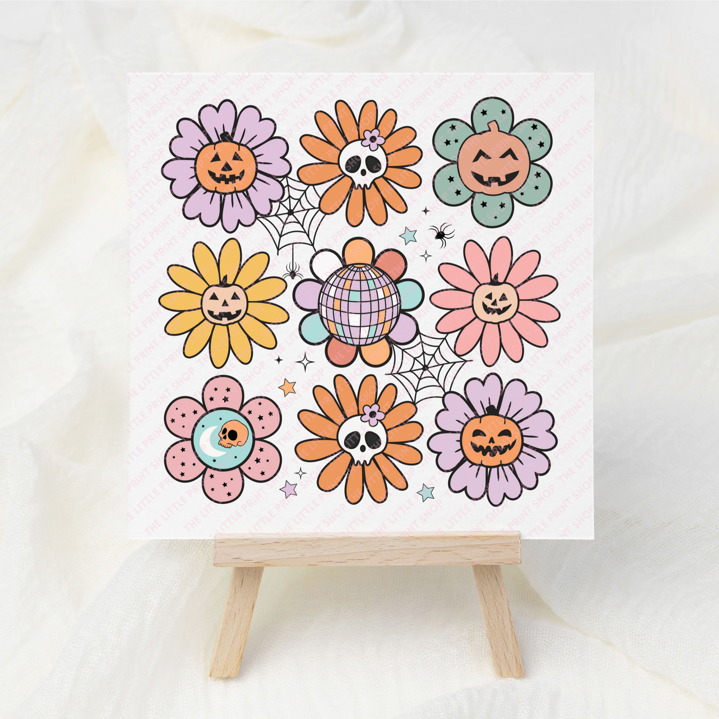Spooky Flowers - UV DTF 3 inch Decal