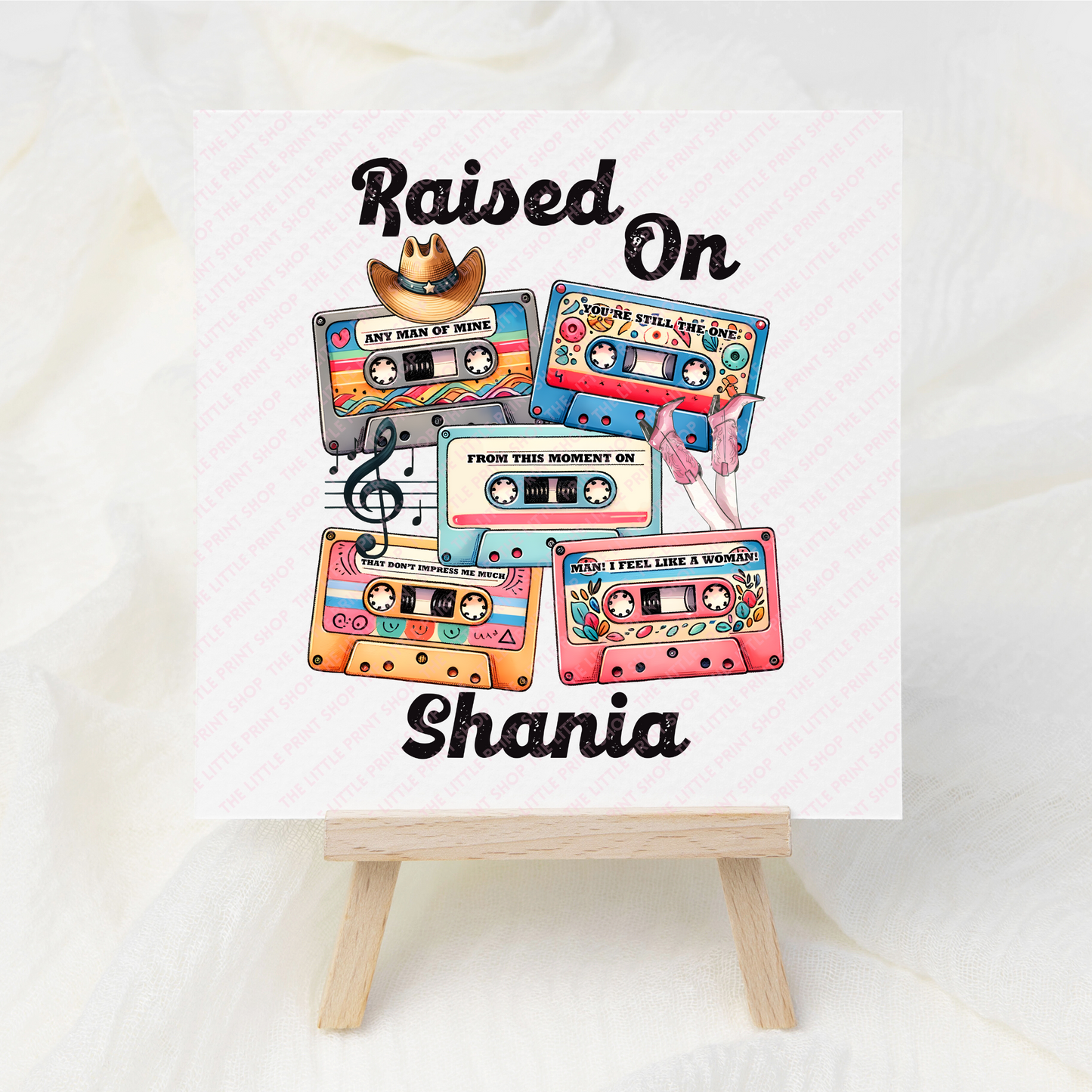 Shania - UV DTF 3 inch Decals