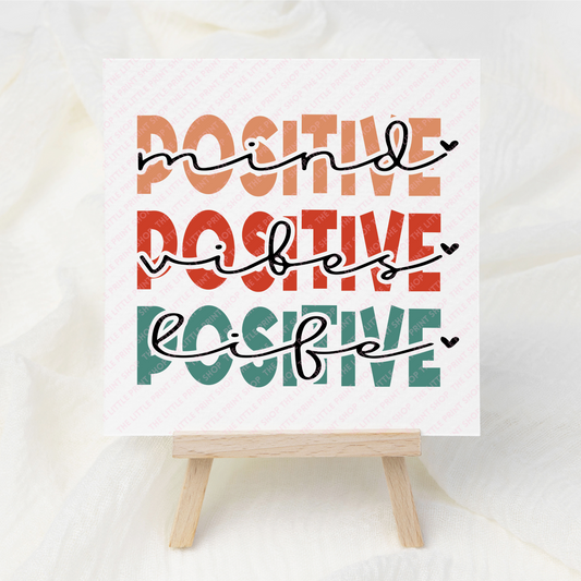 Positive - UV DTF 3 inch Decals