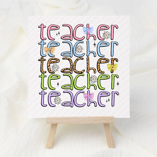 Teacher - UV DTF 3 inch Decals