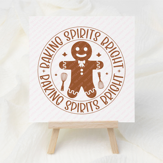 Baking Spirits - UV DTF 3 inch Decal