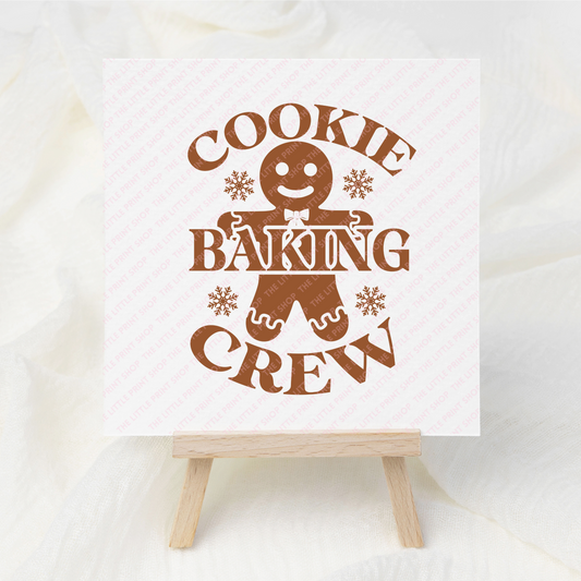 Cookie Baking Crew - UV DTF 3 inch Decal