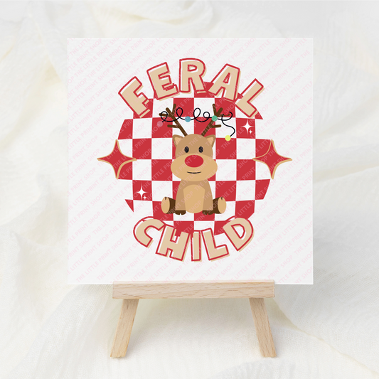 Feral Child - UV DTF 3 inch Decal