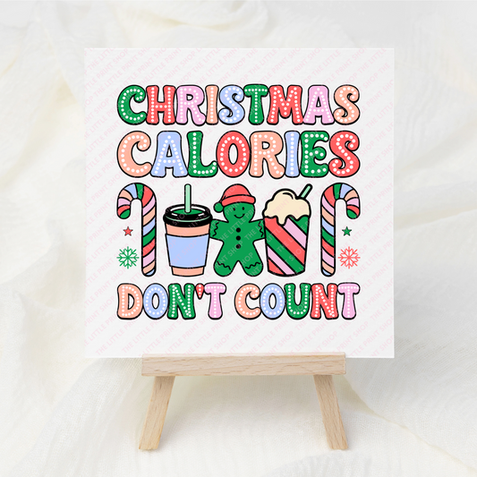 Calories - UV DTF 3 inch Decal
