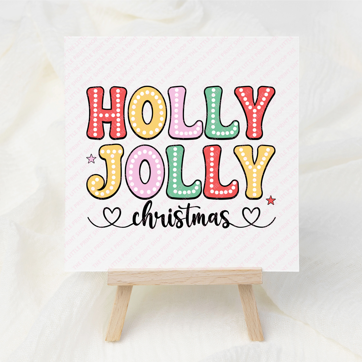 Holly Jolly - UV DTF 3 inch Decal