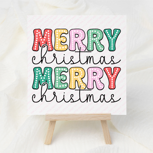 Merry - UV DTF 3 inch Decal