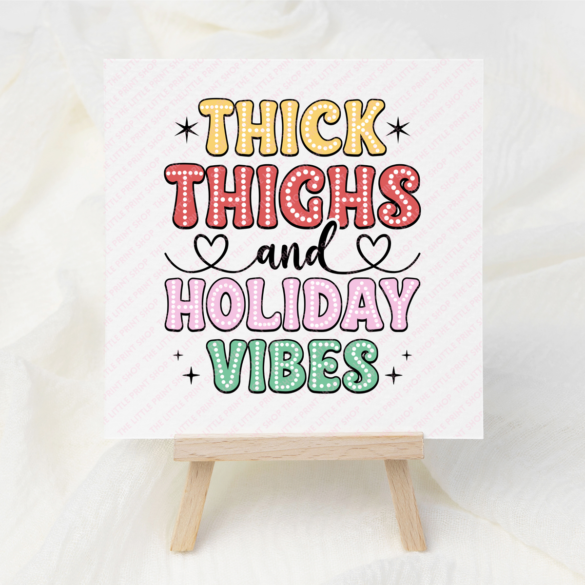 Holiday Vibes - UV DTF 3 inch Decal
