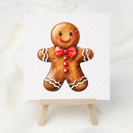 Gingerbread Men - UV DTF 3 inch Decal