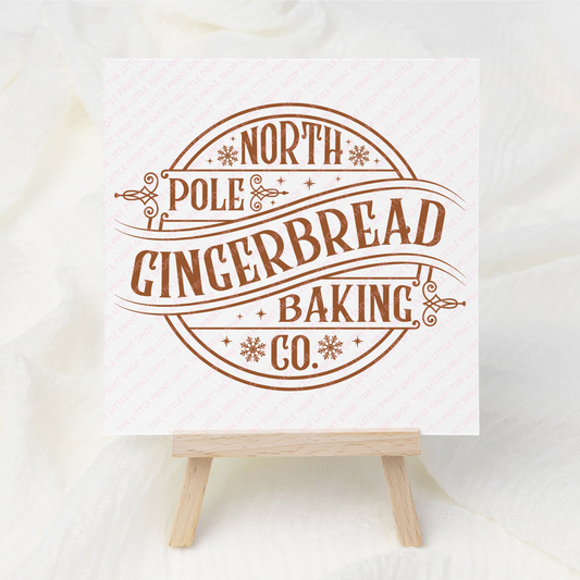 Gingerbread Baking Co. - UV DTF 3 inch Decal