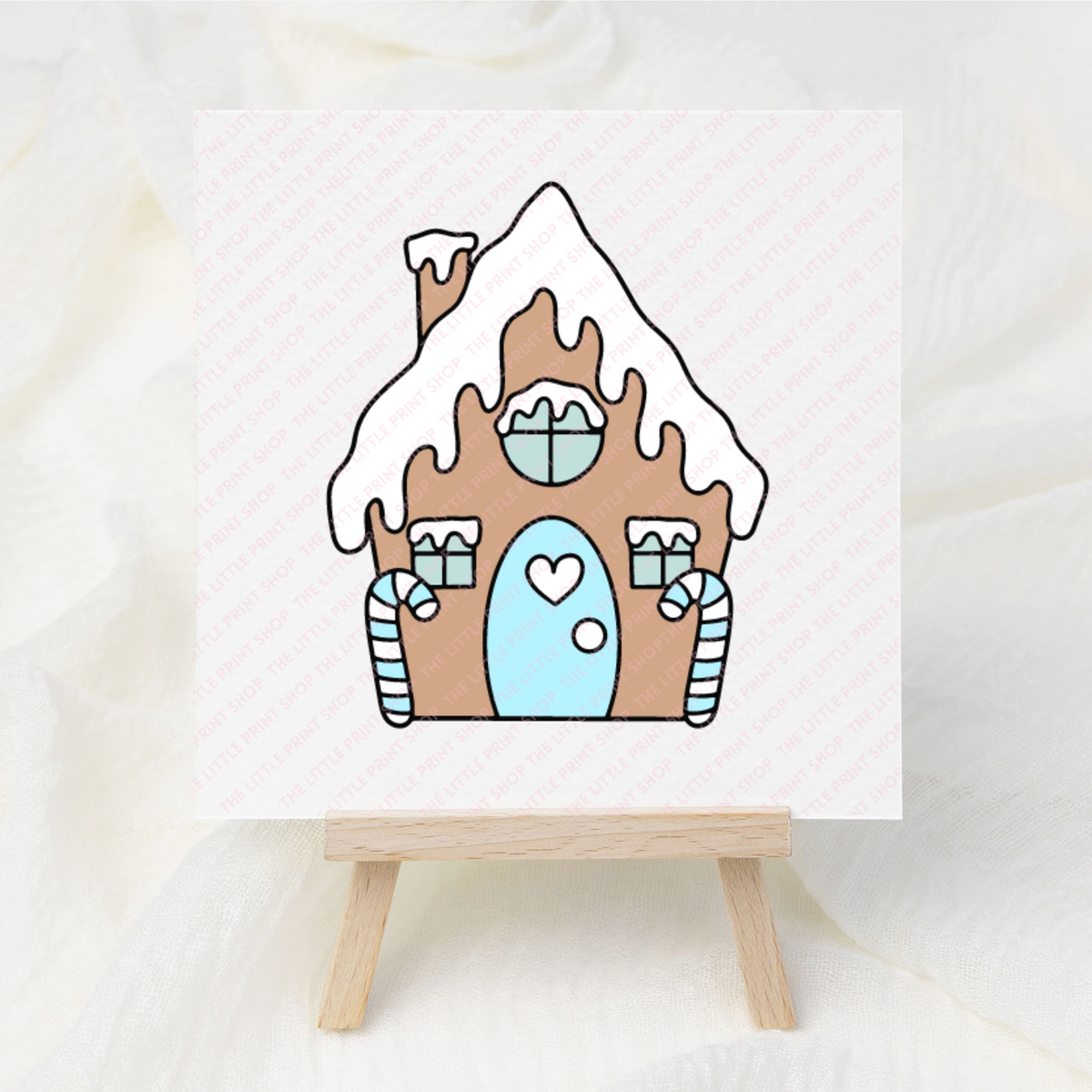 Blue House - UV DTF 3 inch Decal