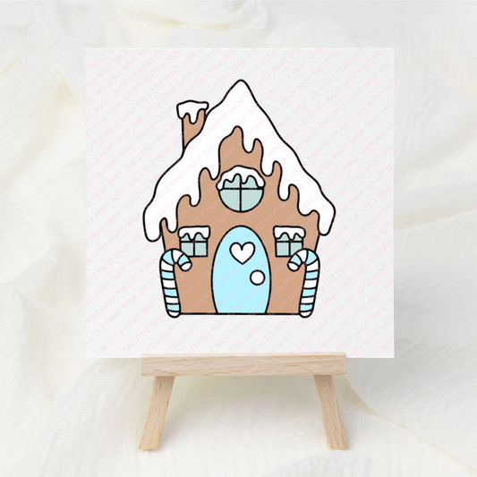 Blue House - UV DTF 3 inch Decal