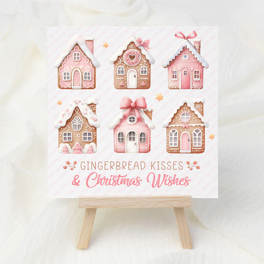 Gingerbread Kisses - UV DTF 3 inch Decal