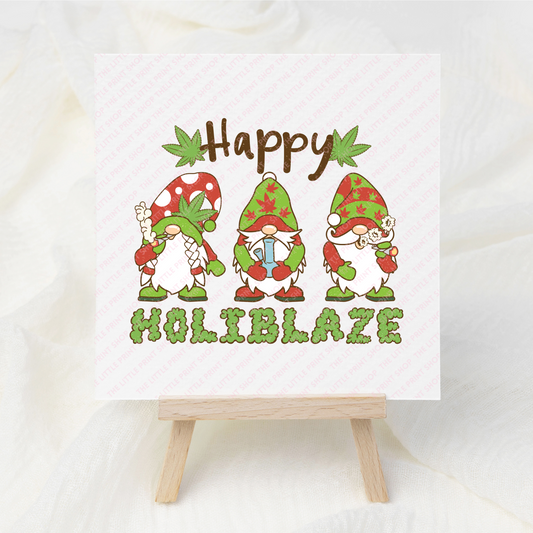 Holiblaze - UV DTF 3 inch Decal