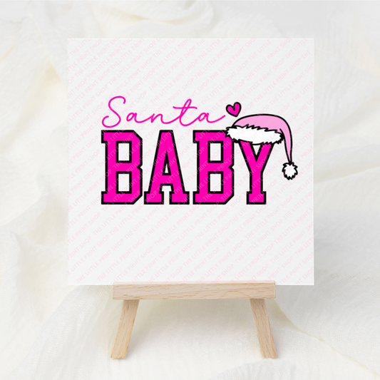 Santa Baby - UV DTF 3 inch Decal